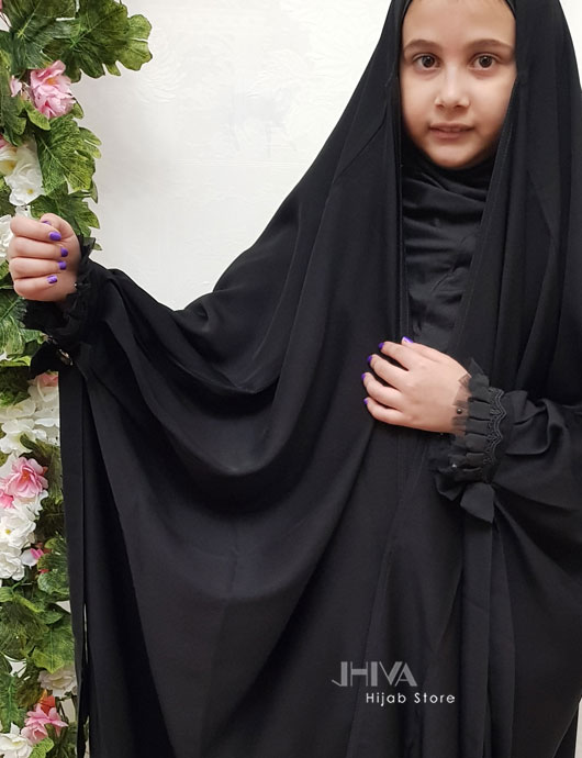 چادر عربی بچه گانه مچ پلیسه بهار