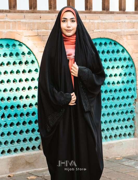 چادر عربی درباری آستين نگين