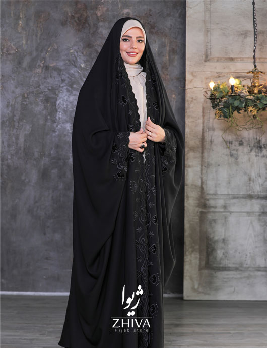 چادرعربی اصیل گلدوزی مخمل