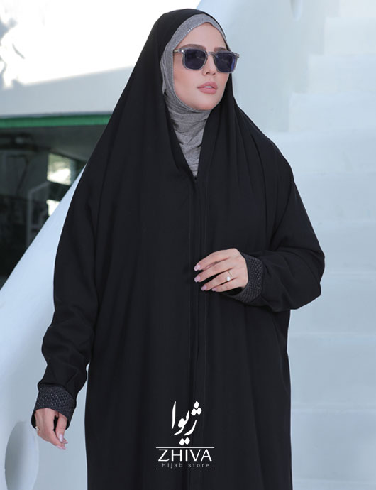 چادر ملی كرپ مچ دار نگینی