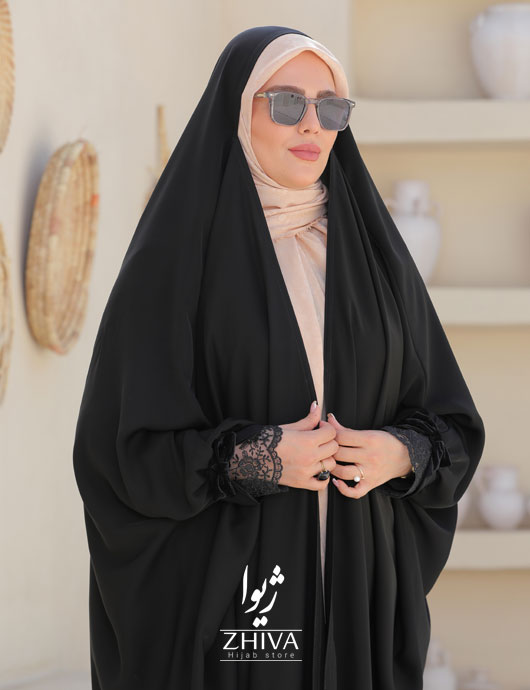 چادر عربی پلیسه پاپیون