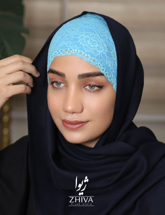 هد سر توری حجاب آبی