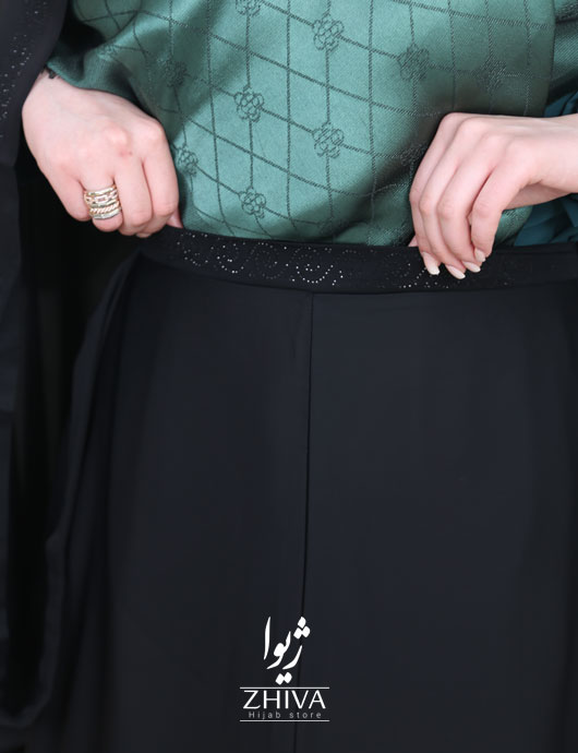 چادر حسنی قجری مدرن نگینی