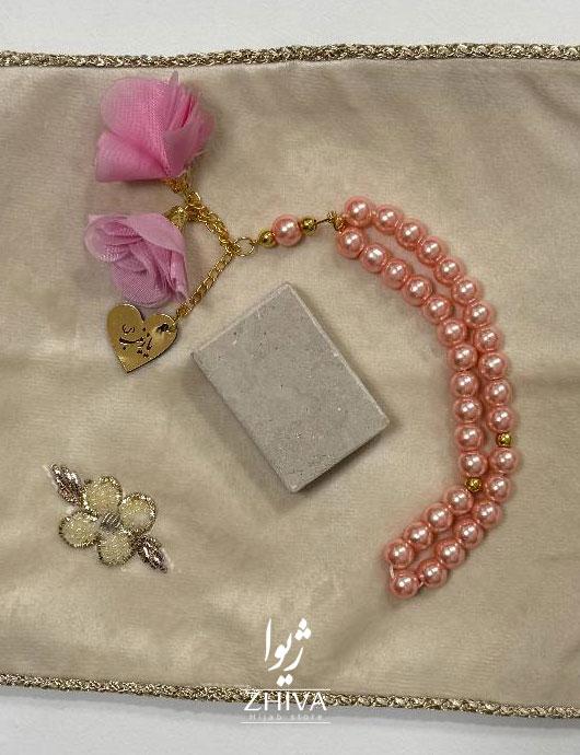 تسبيح گلدار 33 تايی رنگی