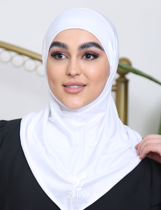 زیرشالی رامش لب ساتن سفيد