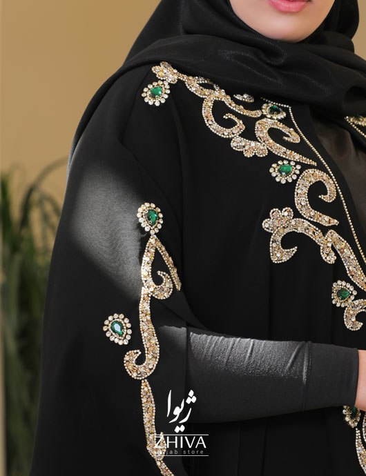 عبا جواهردوزی دوتيكه شاه بانو طلايی