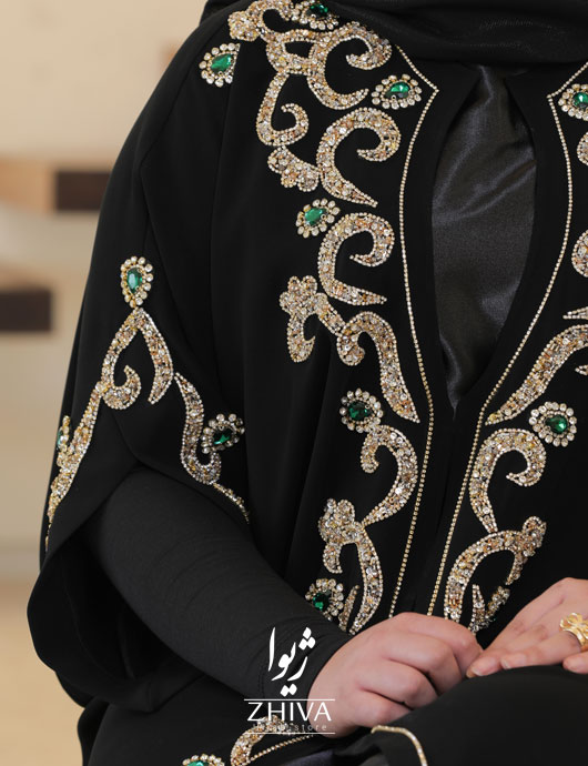 عبا جواهردوزی دوتيكه شاه بانو طلايی