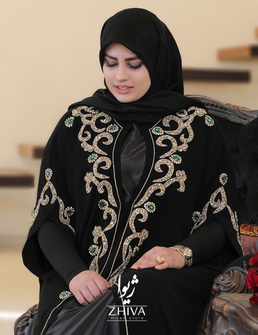 عبا جواهردوزی دوتيكه شاه بانو طلايی