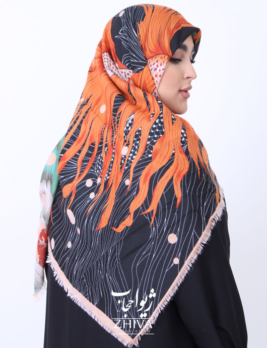 روسری سيا اسكارف