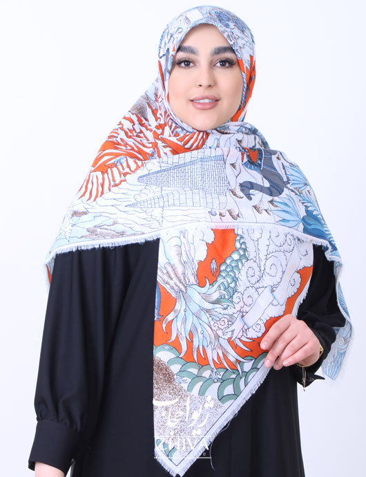 روسری سيا اسكارف طرح 5