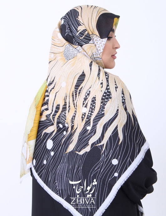 روسری سيا اسكارف