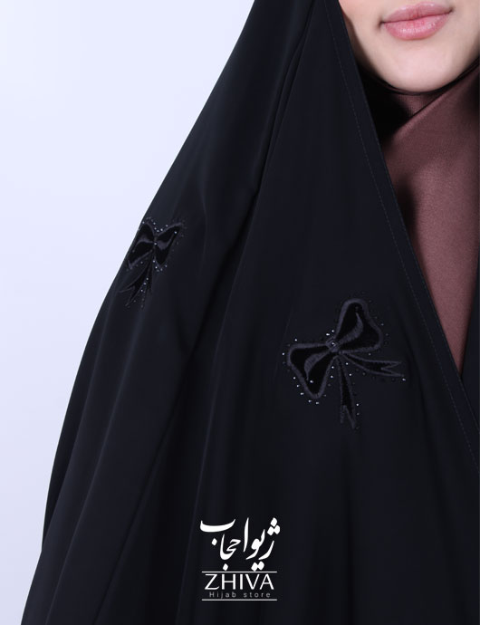 چادر عربی گلدوزی پاپيون پراکنده