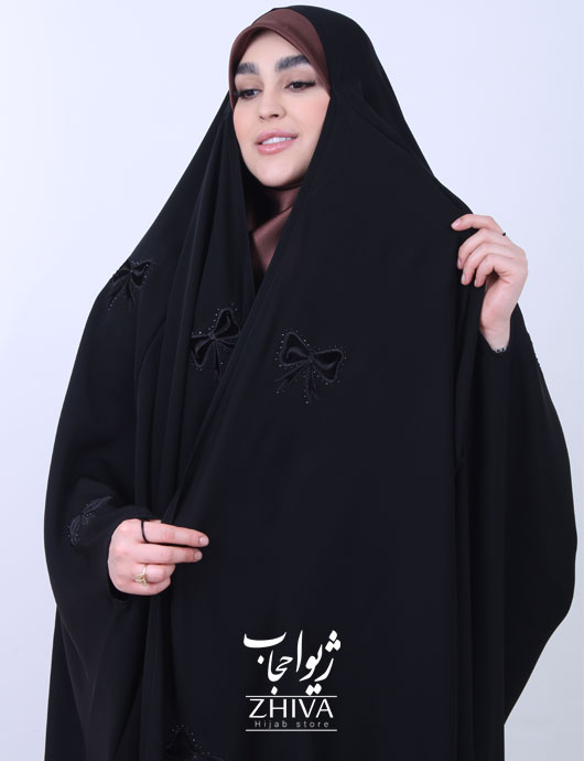 چادر عربی گلدوزی پاپيون پراکنده