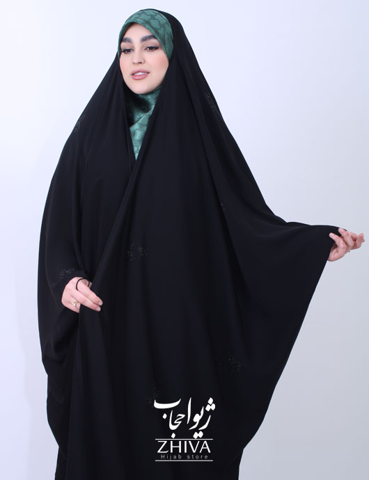 چادر عربی نگین پاپيون پراکنده