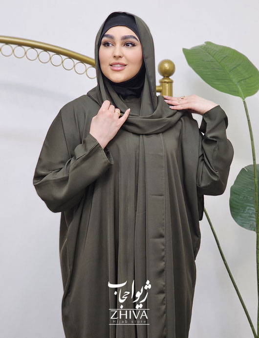 چادر ميزبان شالدار سبز خزه ای