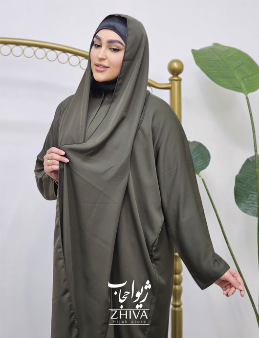 چادر ميزبان شالدار سبز خزه ای