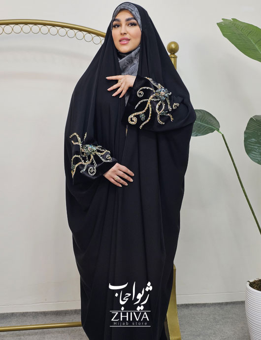 چادر عربی لوكس جواهردوزی الهه