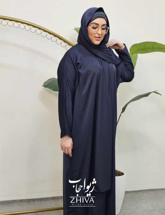 چادر ميزبان شالدار سرمه ای