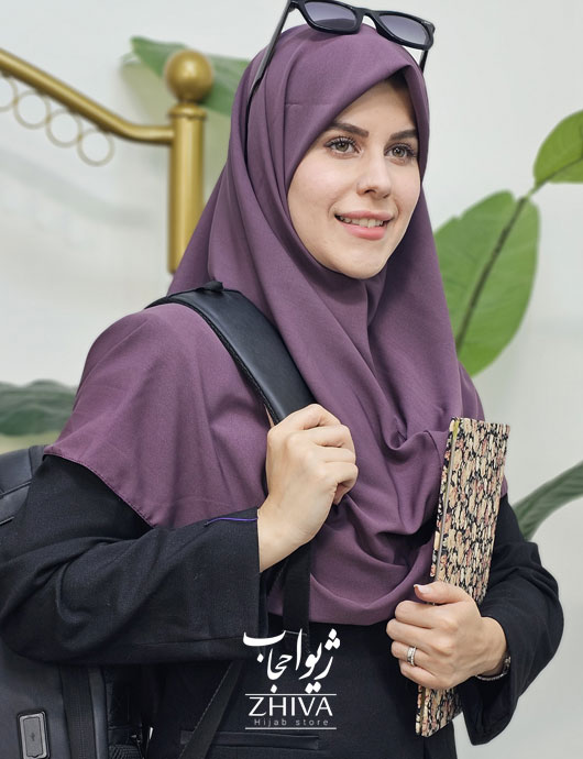 مقنعه قواره بزرگ کرپ