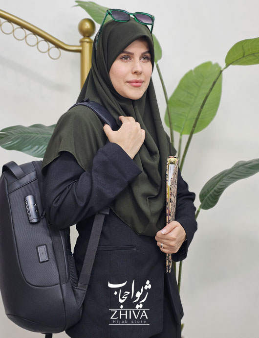 مقنعه قواره بزرگ کرپ
