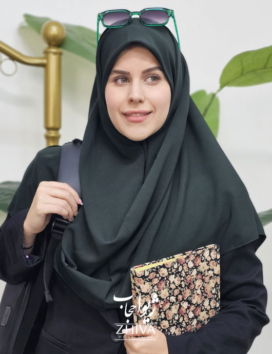 مقنعه قواره بزرگ کرپ