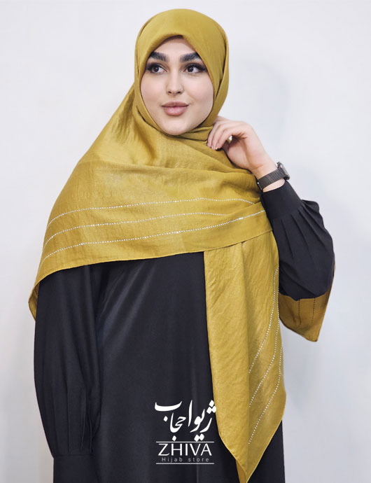 روسری كوپرا سه خط نگين