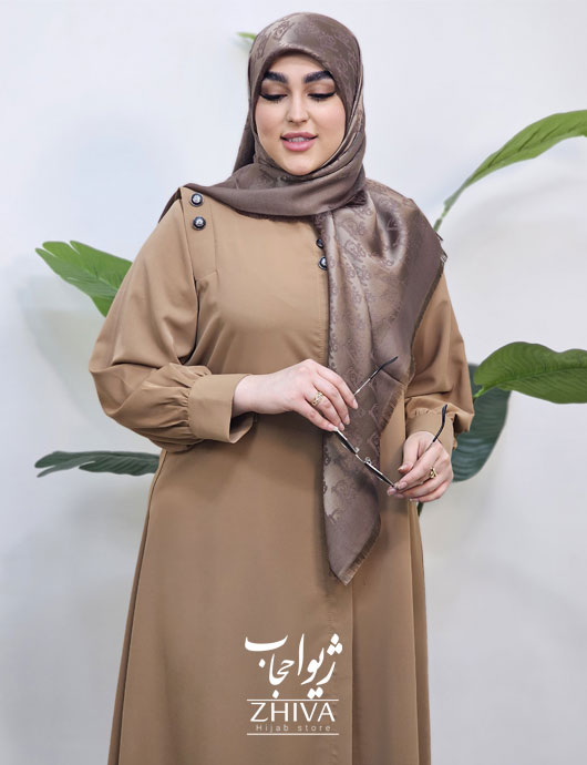 عبای آسنات جلوباز كرمی