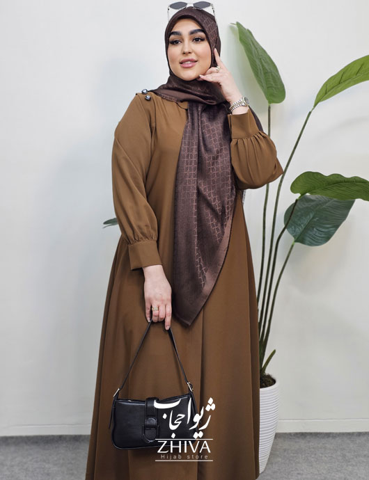 عبای آسنات جلوباز نسكافه ای