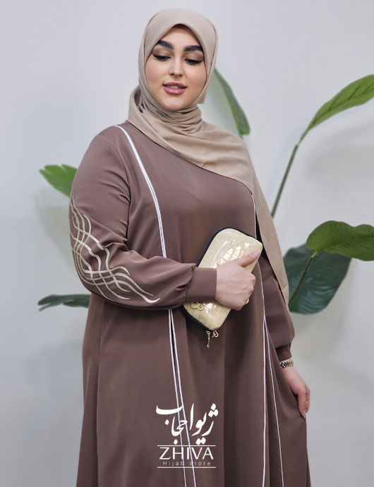 مانتو عبایی ترنم گلدوزی كالباسی