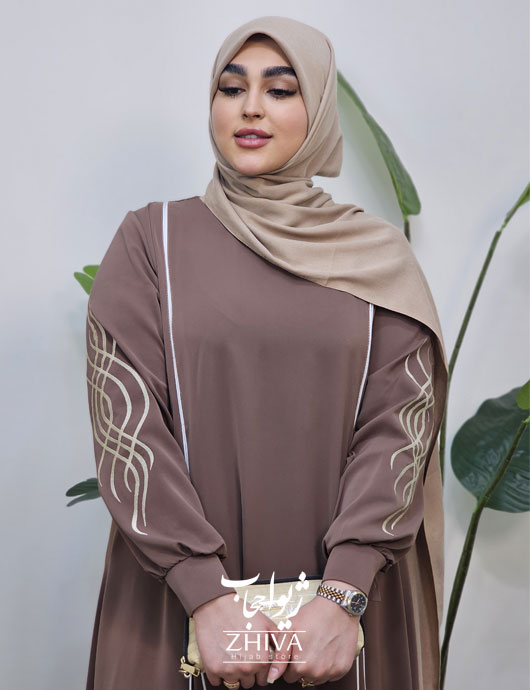 مانتو عبایی ترنم گلدوزی كالباسی