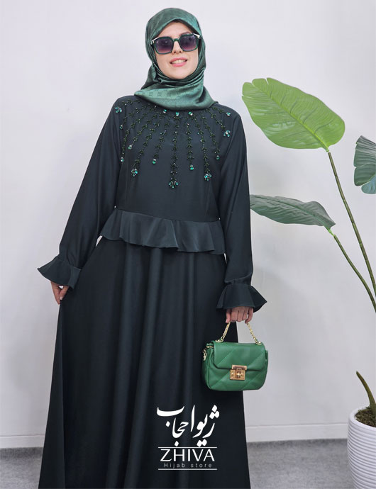 عبای جواهردوزی خورشيد سبز