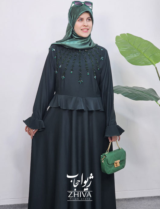 عبای جواهردوزی خورشيد سبز