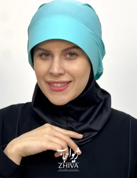کلاه نقاب حجاب آبی