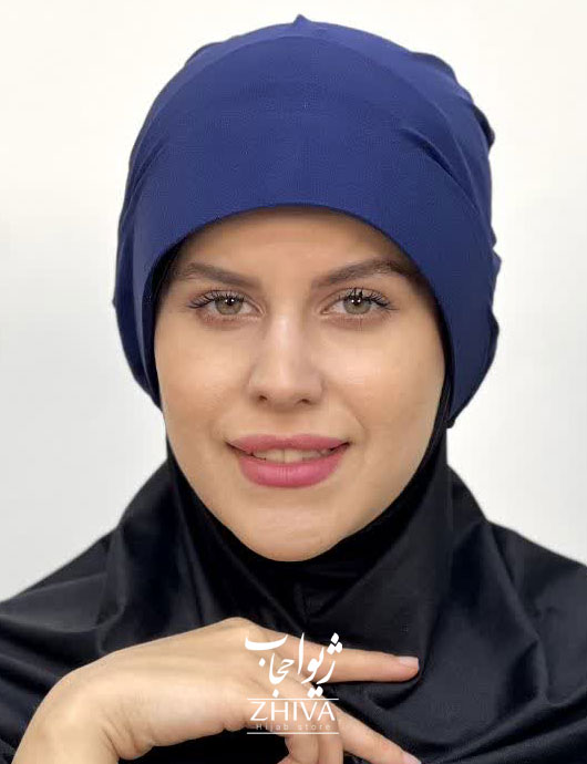 کلاه نقاب حجاب سرمه ای