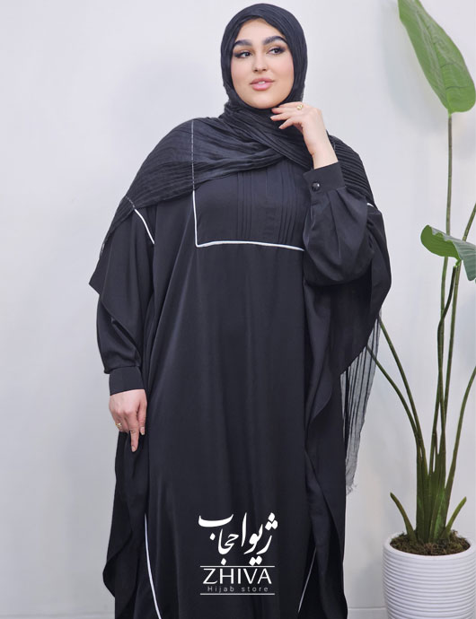 مانتو عبایی راحيل مشكی