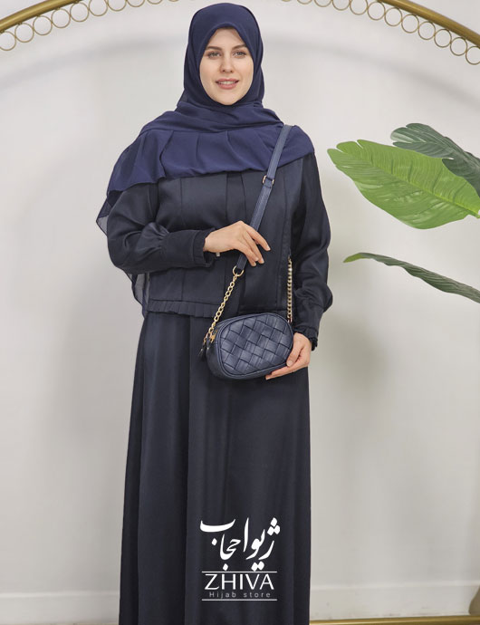 كت و سارافون آذين ساتن جوليا سرمه ای