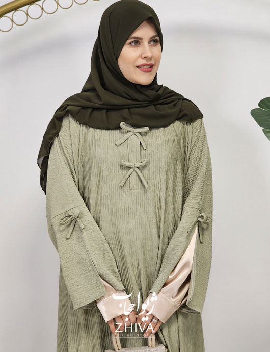 عبای ملودی طوسی سبز