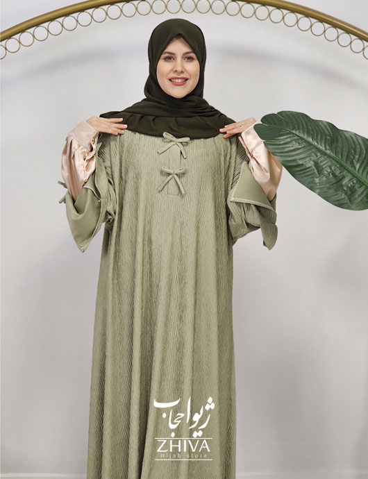 عبای ملودی طوسی سبز