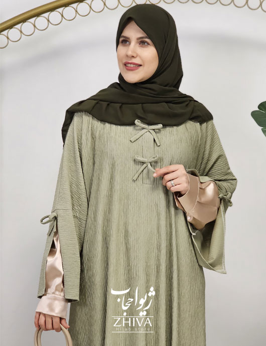عبای ملودی طوسی سبز