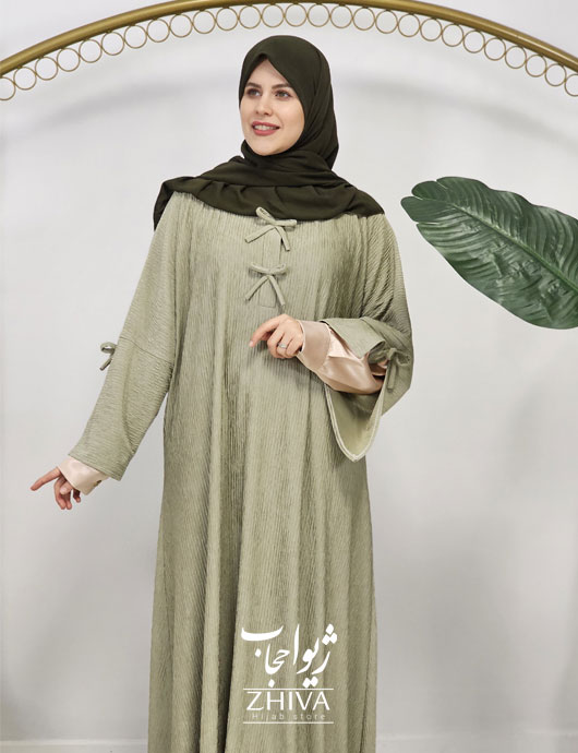 عبای ملودی طوسی سبز