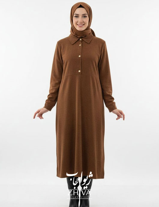 مانتو مخمل كبريتی شتری