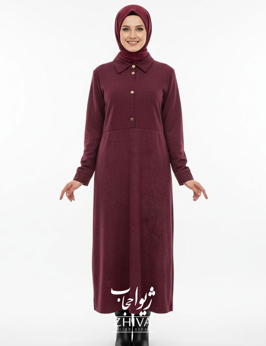 مانتو مخمل كبريتی زرشكی