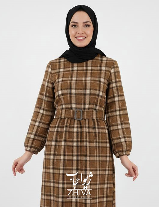 پيراهن چهارخانه پشمی كد 01