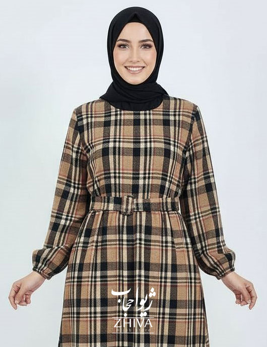 عبا چهارخانه پشمی كد 023