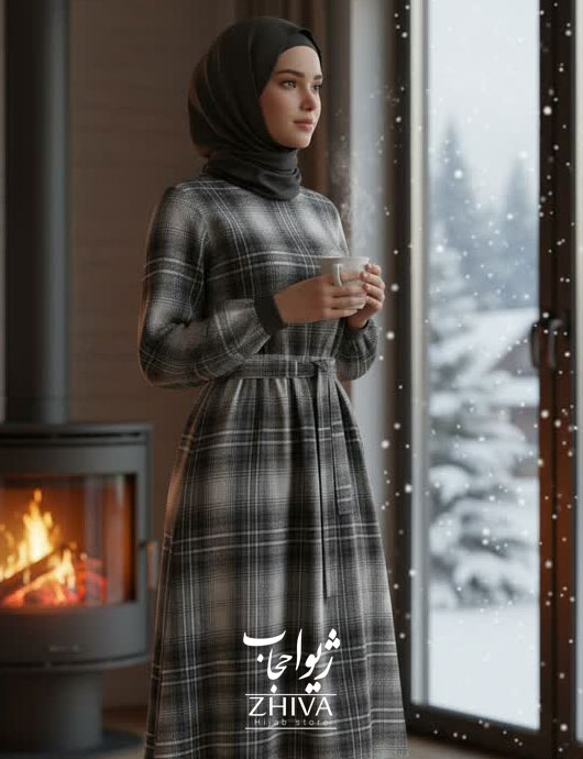 عبا چهارخانه پشمی كد 03