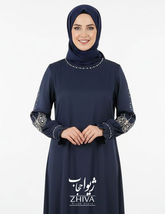 افرا پروانه جواهردوزی سرمه ای