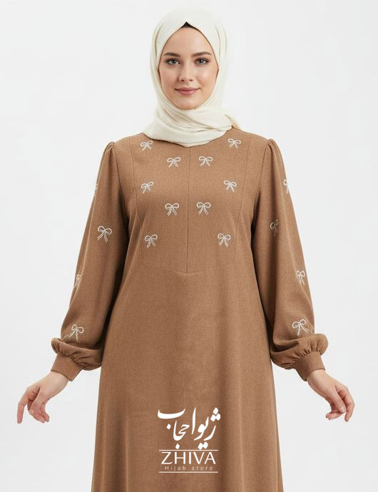 مانتو عبایی پاپيون	 2