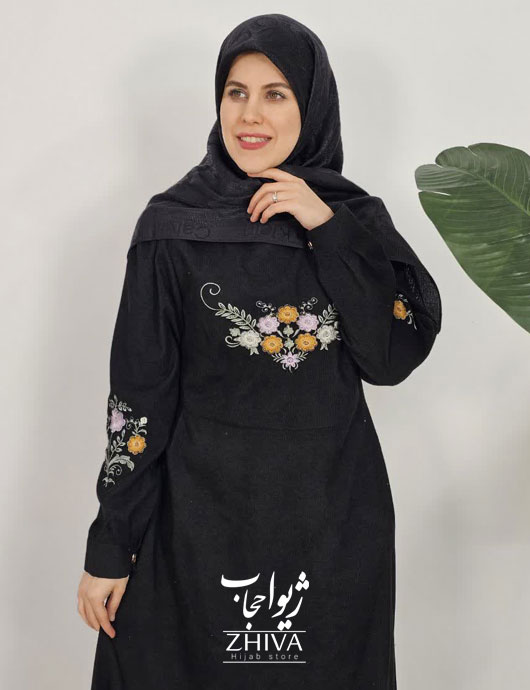 عبا گل بانو مشكی