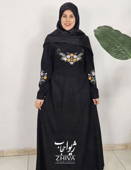 عبا گل بانو مشكی