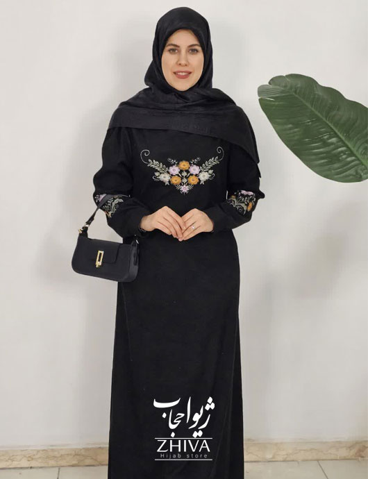 عبا گل بانو مشكی